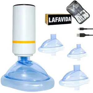 Automatic Choking Rescue Device for Kids and Adults with 3 MasksPortable Anti Choking Device Strong Suction Home Emergency Kit Choking First Aid Device for Senior