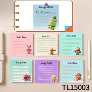 Colorful and Practical Christmas Fruit - Themed Sticky Notes (3.54×3.54 Inches) 100-Pack with105 Emoticon Stickers,Strong Adhesive for Any Surface,Bright Colors, Perfect for Note-Taking and Marking