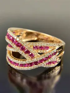 1 PC Luxury Cubic Zirconia Ring For Women For Wedding Engagement Party Jewelry Valentine's Day Gift