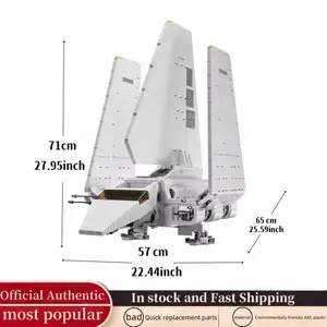 2503PCS/PZS Large Space Empire Shuttle White Space Shuttle White Goose Model Building Set Compatible with 10212 Space Transport Machine Desktop Decoration Children's Creative DIY Education STEAM Toys Christmas Birthday Gift, Building Block Model