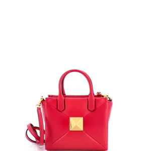 Pre-owned Valentino material Messenger Bags Garavani One Stud Top Handle Bag Leather Small by Rebag