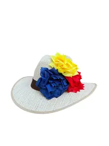 Colombian, Venezuelan & Ecuadorian Flag Colors Fedora Hat