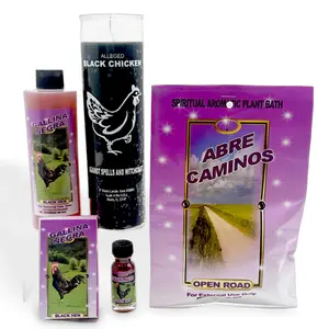 Black Chicken Cleansing & Road Opening Set with Soap, Home Decor Candle Kit