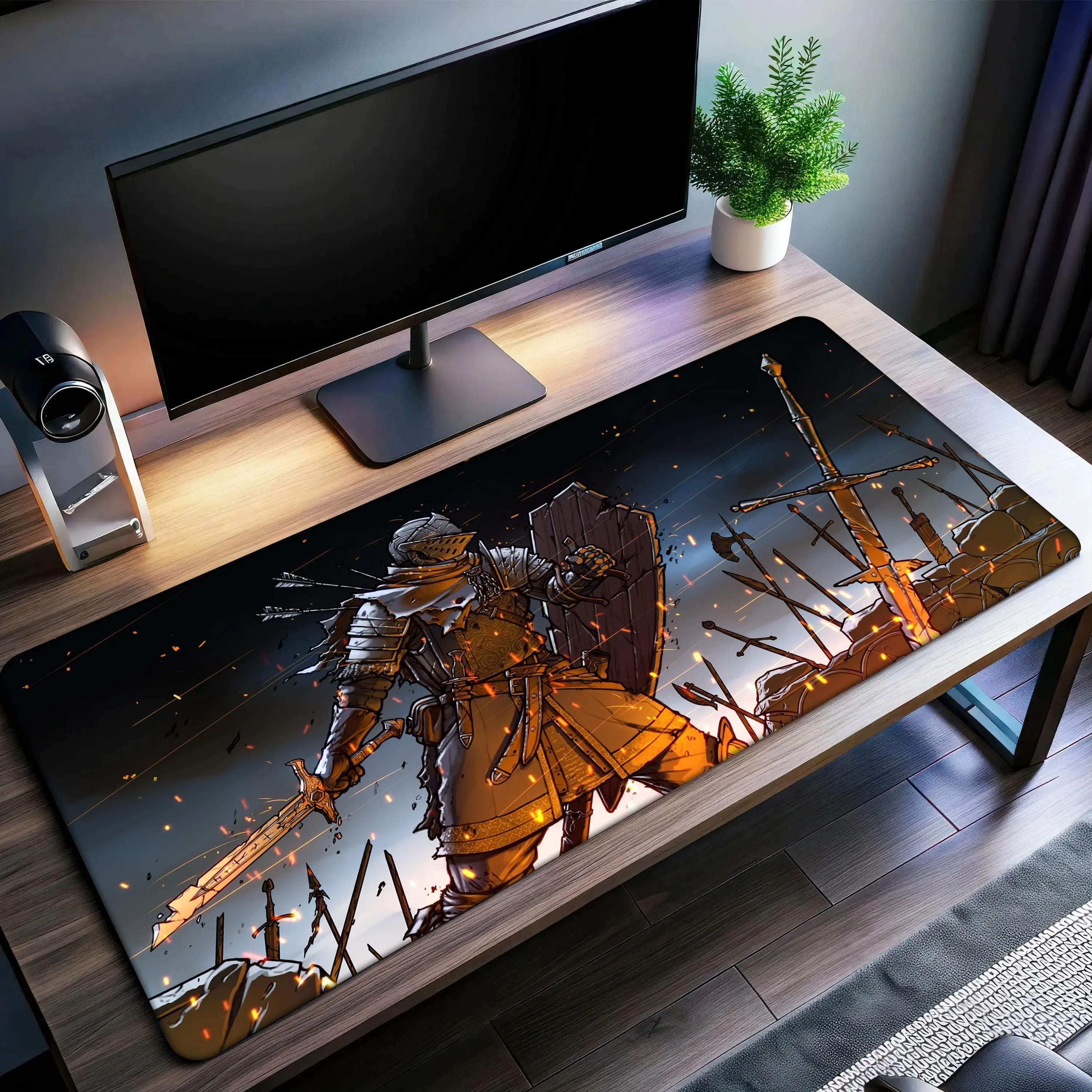 [Sale off up to 65%][Free Ship] Dark Souls Desk Mat | Chosen Undead Mouse Pad | Premium Print Surface | Personalized Desk Mat | Gaming Desk Mat