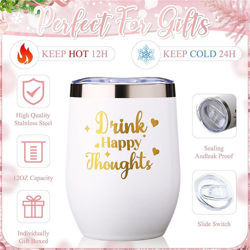 8 Pcs Christmas Pink Baskets Gifts for Women Get Well Soon Winter Gift Box Care Package for Girl Wife Mother Daughter Sister Teacher Nurse Female Friend Birthday Supplies