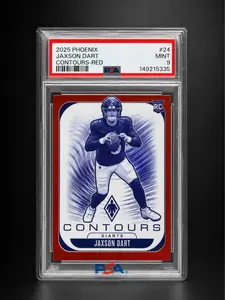 Jaxson Dart 2025 Phoenix Contours - Red Mint 9 Sports Trading Card