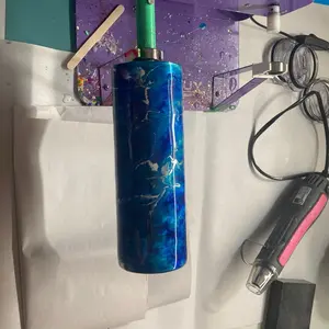 20oz Tumbler - Blue Marble Design, Ideal for Drinks, Durable and Stylish, Perfect for Daily Use