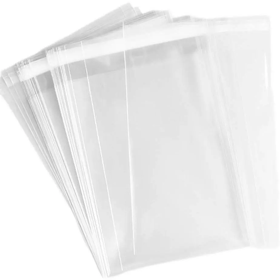 150 Pcs 5-1/2'' x 7-1/2'' Clear Cellophane Cello Bags,Thick Greeting Card Plastic Sleeves-Fit 5 X 7 Inch Cards Photos A6 A7 Envelopes Candy Treats 1.5-Mil