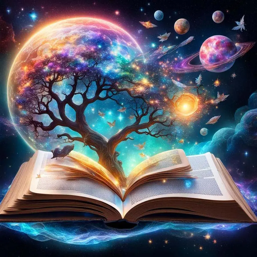 1pcs 5D DIY diamond painting kit, 5D diamond art set, cosmic tree book diamond painting kit full round drill DIY, mosaic, diamond art, DIY art home decoration, suitable for Halloween and Christmas gifts.