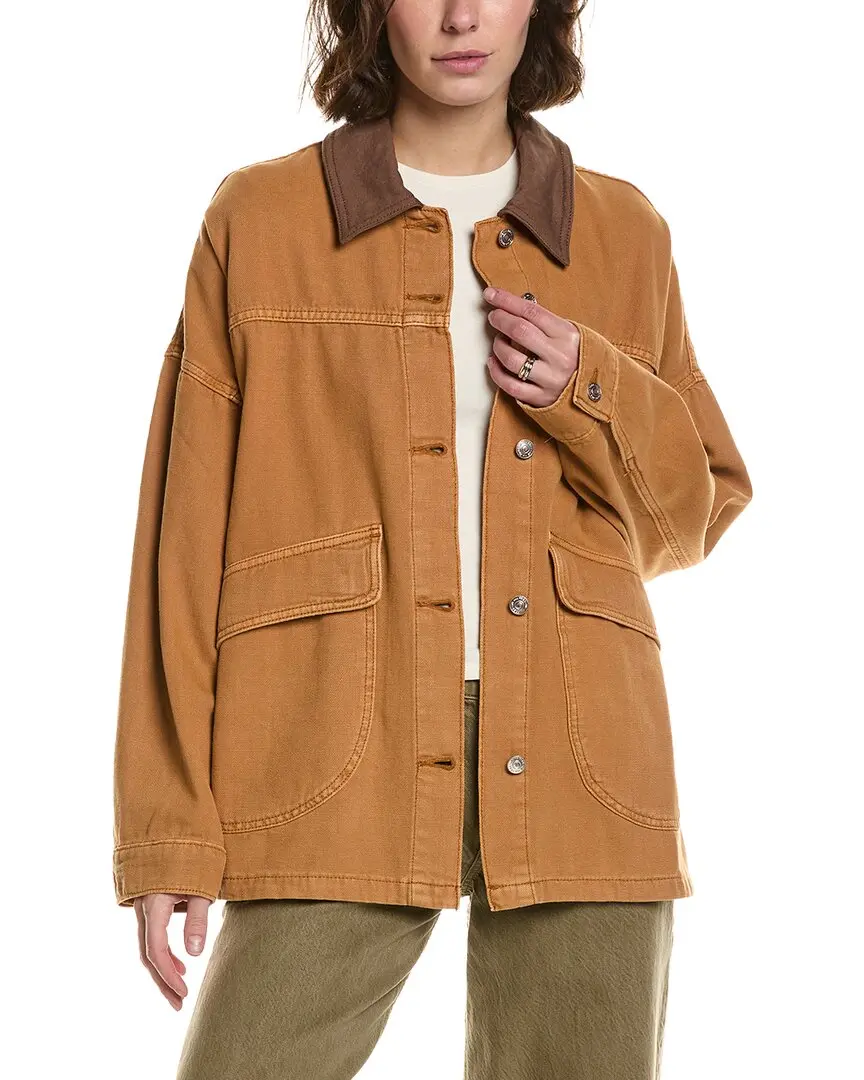 Free People Lemon Denim Jacket