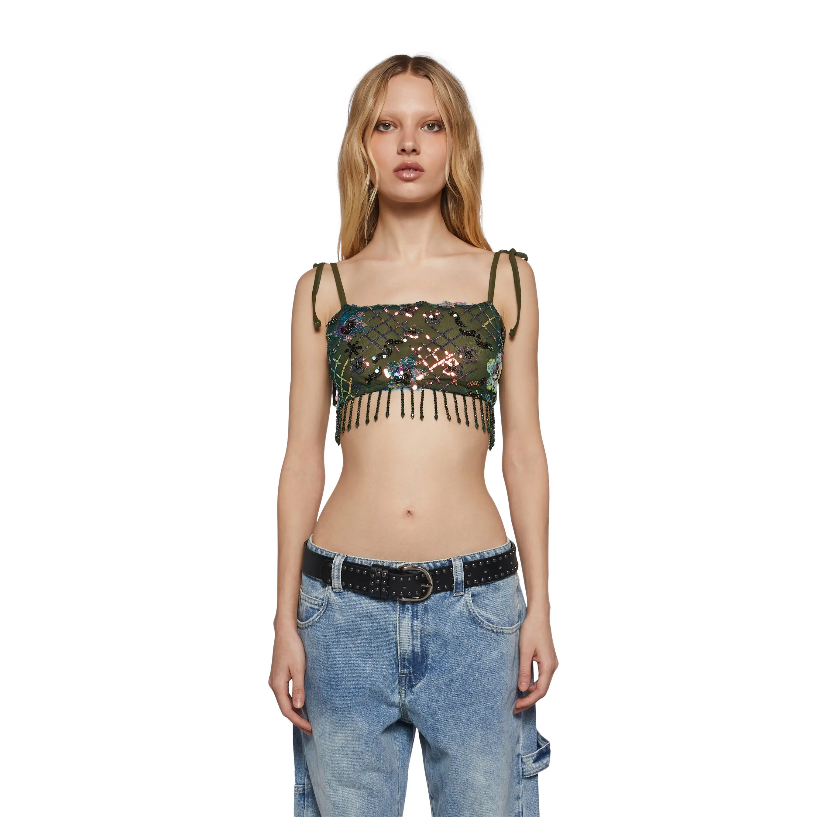 Fluorescent Eden Crop Tank