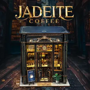 Wooden DIY Book Nook Model Kit for Adults, Tiny Home Vintage Abstract Renaissance Style, 3D Hand-Assembled Booklet Toy House, Miniature Dollhouse Kit, Birthday Gift, Building Blocks Model