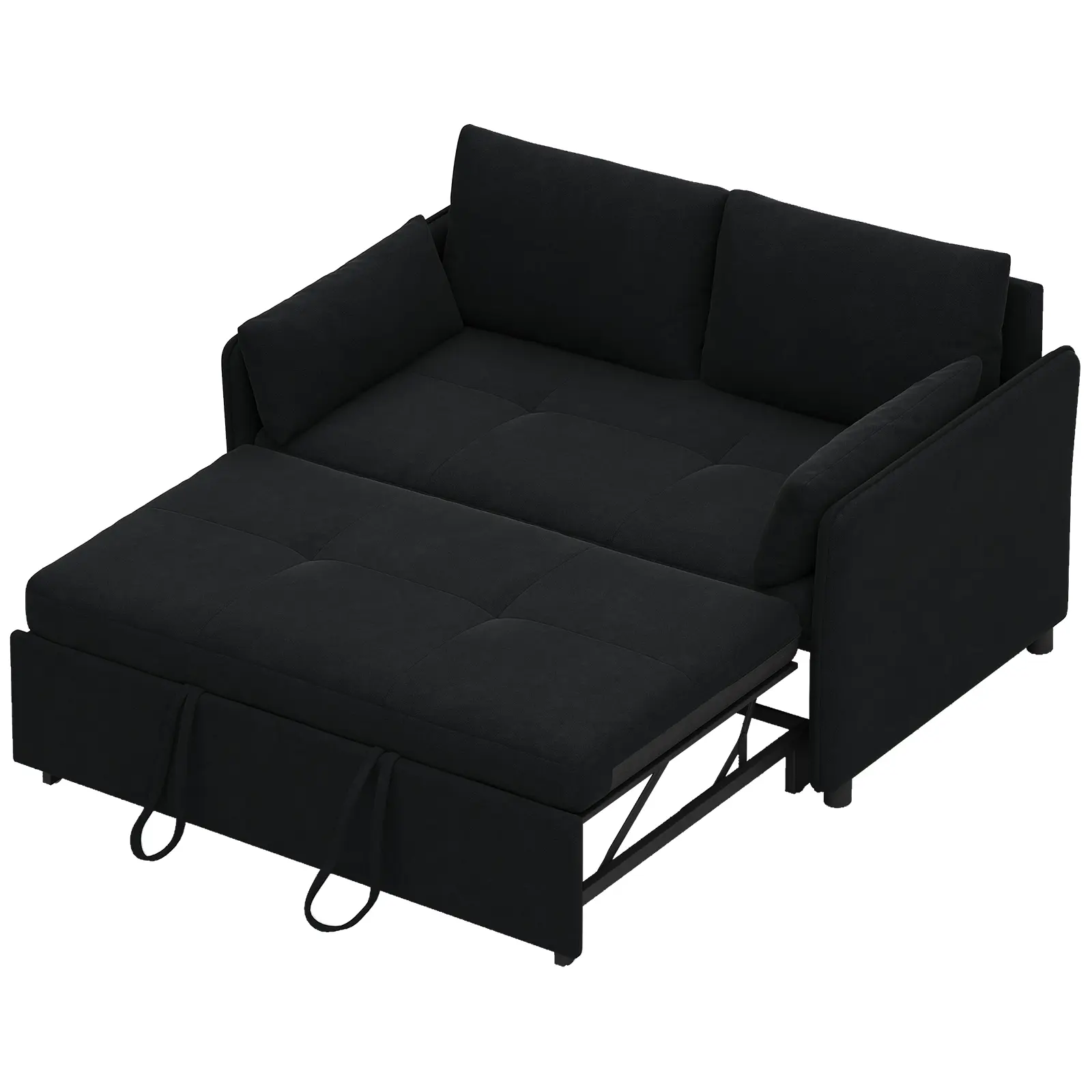 3 in 1 Convertible Sleeper Sofa Bed, Futon Couches for Living Room with Side Pocket,Adjustable Backrest,Pull Out Couch,Loveseat,Sectional Daybed for Lazy day