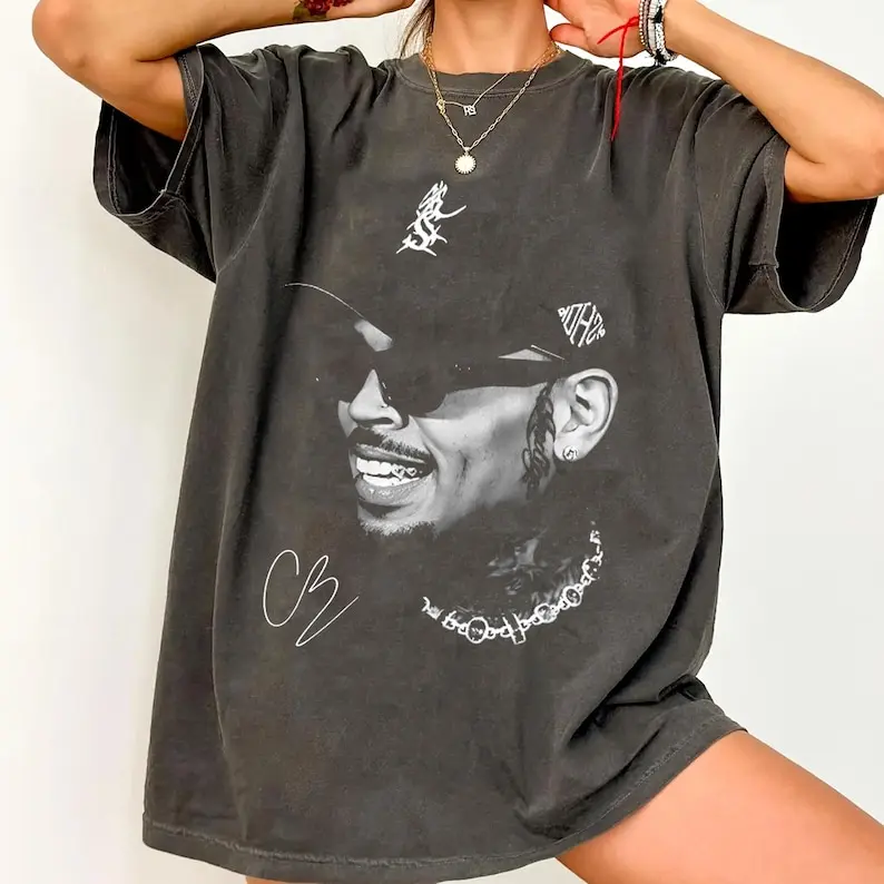 Retro Rap CB XX Tour Shirt, Breezzy Concert Shirt, Unisex Cotton Tee For Men And Women