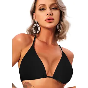 Halter String Triangle Bikini Top for Women Sexy Brazilian Swimsuit Bathing Suit Swim Top