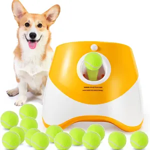 3 Distance Dog Tennis Ball Launcher Dogs Toy Automatic  Ball Launcher with 3Tennis Balls for Indoor and Outdoor