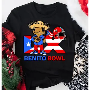 🎄   100%25 Cotton Oversized Benito Bowl Bunny Shirt – Funny Holiday Print + Football Touch Down. Perfect Christmas Gift for Family/BF/GF # Bunny # BenitoBowlFestive # TKHolidayFunny # ChristmasFootballFit