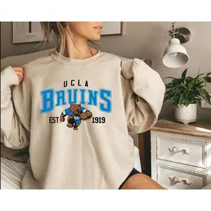 Retro UCLA Sweatshirt/ T-Shirt, Retro UCLA Football Shirt, Vintage Style UCLA Football Crewneck, Ucla Football Fan Gift,Football Graphic Tee