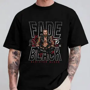 Bold Graphic Aleister Black Unisex T-Shirt Classic Cotton Top