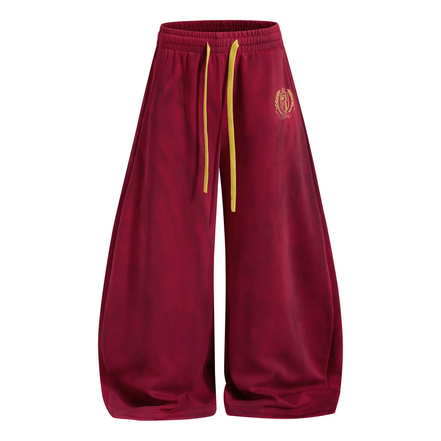 Inflation Men's Baggy Sweatpants - Streetwear Outfits, Vintage Cross-Curve Striped, Oversized Wide-Leg Design