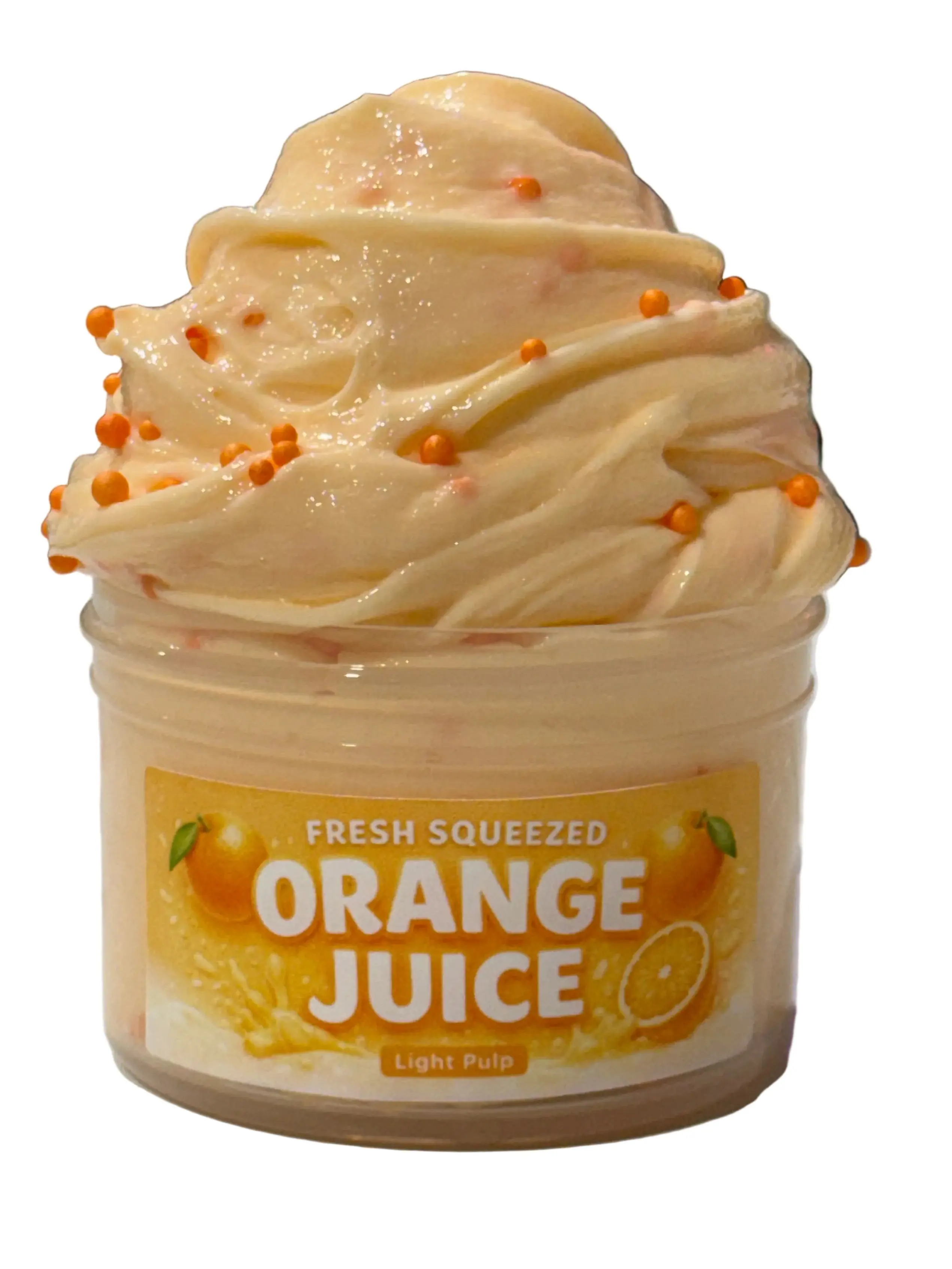 Thick Glossy Slime, Stress Reliever Stretchy Classic Novelty Toy, Scented with Fresh Squeezed Orange Juice
