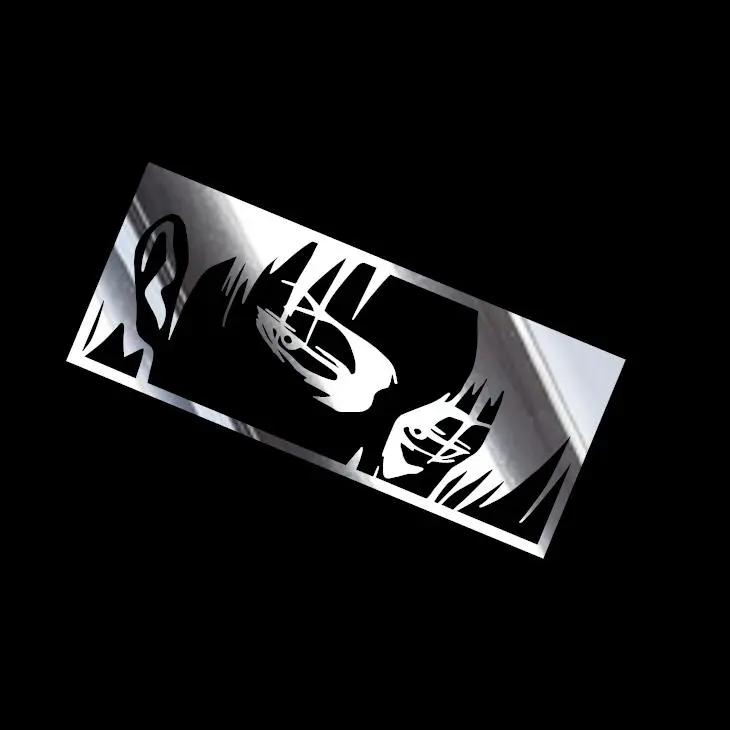 AOT Levi Anime Ackerman Peeker Vinyl Decal Sticker UV & Waterproof Bumper Window Laptop Automotive Water Bottle Gift accessories – SILVER CHROME 6"