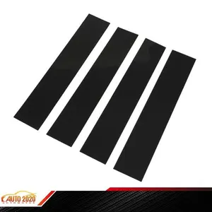 Black Pillar Post Door Trim Fit For 2004-13 2014 Ford F-150 Super Cab Crew Piano