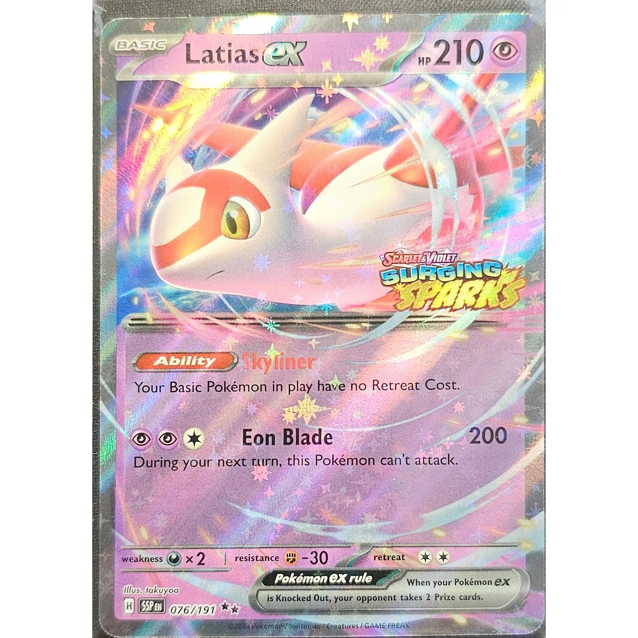 Pokemon Latias EX 076/191 (Rare Holo Stamped) Surging Sparks - TikTok Shop