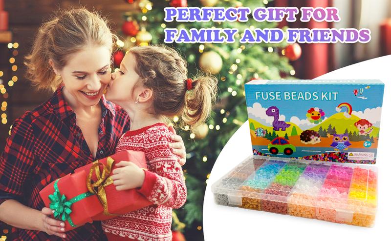 Citrusito-Fuse Beads Kit for Kids, 11000pcs, 36 Vibrant Hues 5mm Melting Beads Set with Pegboards, Ironing Paper, Tweezers & Accessories, Arts and Crafts Activity for Boys Girls Ages 6+ Citrusito-Fuse Beads Kit for Kids, 11000pcs, 36 Vibrant Hues 5mm Melting Beads Set with Pegboards, Ironing Paper, Tweezers & Accessories, Arts and Crafts Activity for Boys Girls Ages 6+
