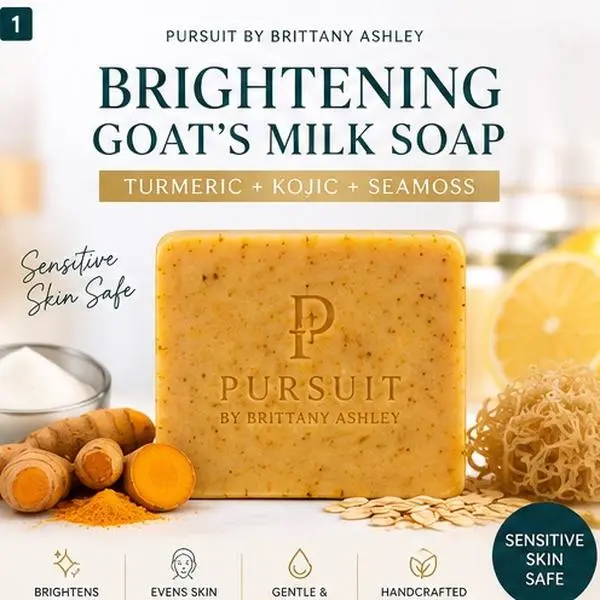 Turmeric Seamoss Goats Milk Soap Bar