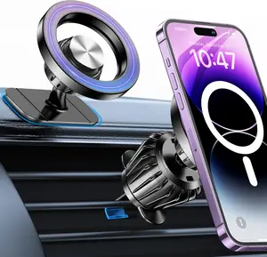 Kaistyle MagSafe Car Mount with 20 N52 Magnets for iPhone 17/16/15/14 Series - Secure Dash-Mounted Phone Holder for Hands-Free Navigation & Music Control