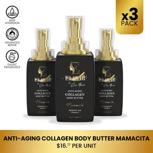 3 Bottles of Coco March Elixir Mamacita Body Butter Cream, Moisturizing Body Lotion for All Skin Types - 8.5 fl oz (250ml) Hydrating Skin Care 3 Bottles of Coco March Elixir Mamacita Body Butter Cream, Moisturizing Body Lotion for All Skin Types - 8.5 fl oz (250ml) Hydrating Skin Care