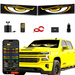 Programmable Devil Eyes Light for Car&Truck LED Light Panel Window Sign Waterproof Flexible LED Dispaly light with APP Bluetooth Control