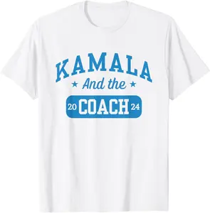 Kamala And The Coach Baseball Font Harris VINTAGE TEE Unisex T-Shirt Hoodie Sweatshirt Tank Top