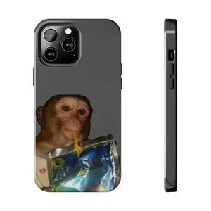 Monkey drinking caprisun iPhone Case 11-17