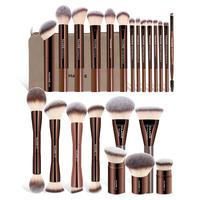 23pcs Brushes + Velvet Bag - Brown