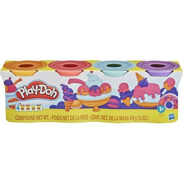 Play-Doh - 4 Pack of Sweet Themed Non-Toxic Colors, 4-Ounce Cans  [COLLECTIBLES] Arts & Crafts