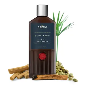 Cremo Body Wash Men, Notes of Bright Cardamom, Dry Papyrus and Aromatic Palo Santo, 16 Fl Oz