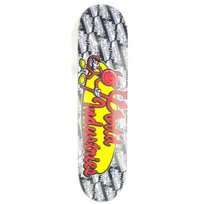 World Industries Devil Logo Board Black/White/Red/Yellow Size 7.9" Skateboard Deck