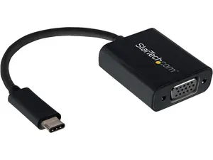 StarTech.com CDP2VGA USB-C to VGA Adapter - Thunderbolt 3 Compatible - USB C Adapter - USB Type C to VGA Dongle Converter