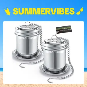 House Again Extra Fine Mesh Tea Infuser for Loose Tea, 18/8 304 Stainless Steel Tea Strainer with Extended Chain Hook, Tea Steeper for Brew Tea, Spices & Seasonings TikTokShopfalldealsforyou summervibes