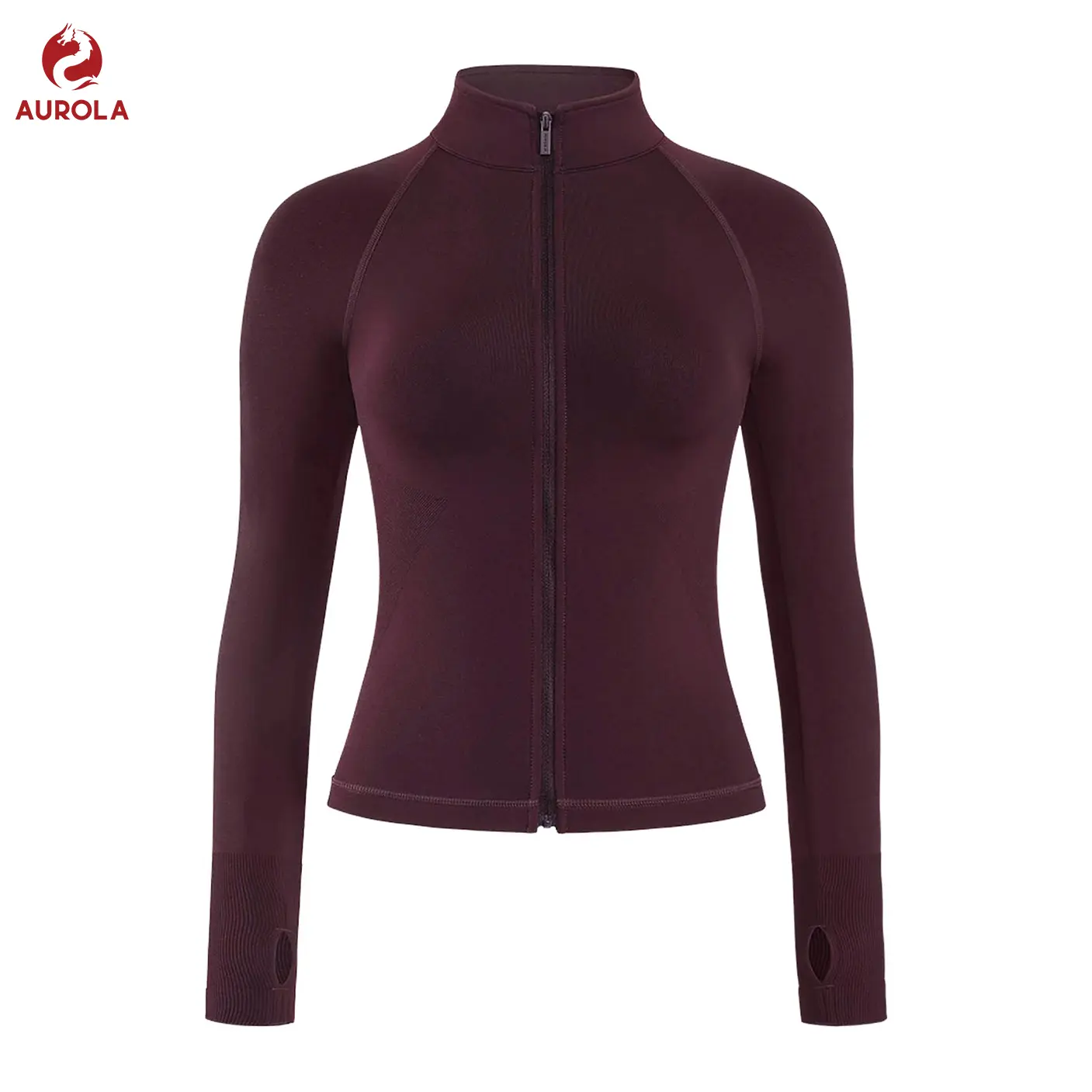 AUROLA Influence Athletic Workout Jacket for Women, Lightweight Slim Fit Full Zip Running Yoga Sports Jacket with Thumb Holes AUROLA Influence Athletic Workout Jacket for Women, Lightweight Slim Fit Full Zip Running Yoga Sports Jacket with Thumb Holes