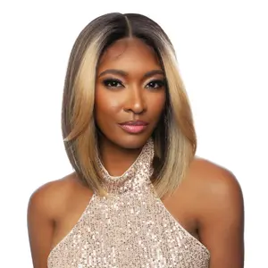 Mane Concept Human Hair Blend HD Lace Front Wig Brown Sugar 4" Deep Part BSHC201 Manon