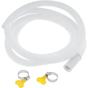 3m/9.8Ft Air Conditioner Dehumidifier Drain Hose with Clamp, Semi-Automatic Washing Machine Inlet Hose AC Drain Pipe, Household Replacement Hose for Dehumidifiers, Dishwasher
