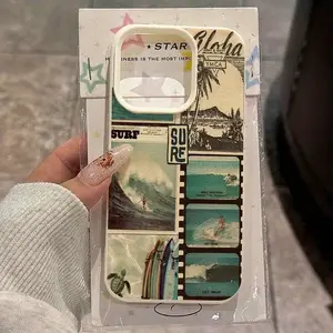 Surfing Collage Vibrant Freedom Design Suitable for Iphone 16 Pro Max Phone Case, Compatible with for iphone 15 Pro Max/14/16 Plus/15/13 Pro/12/11, Minimalist TPU, Shockproof, Stylish Protective Cover with High Aesthetic Appeal.