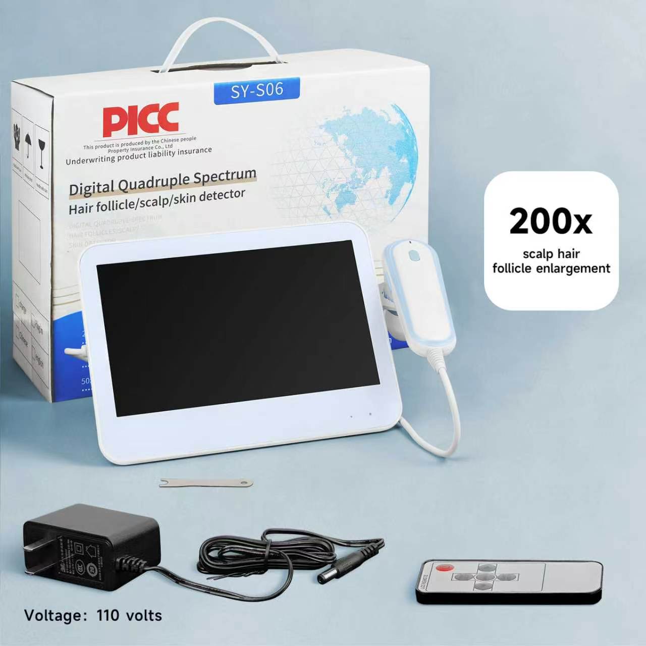 [Renhui] Scalp detector, hair follicle analysis, skin detector, photo capture, scalp therapy device, beauty salon scalp analysis