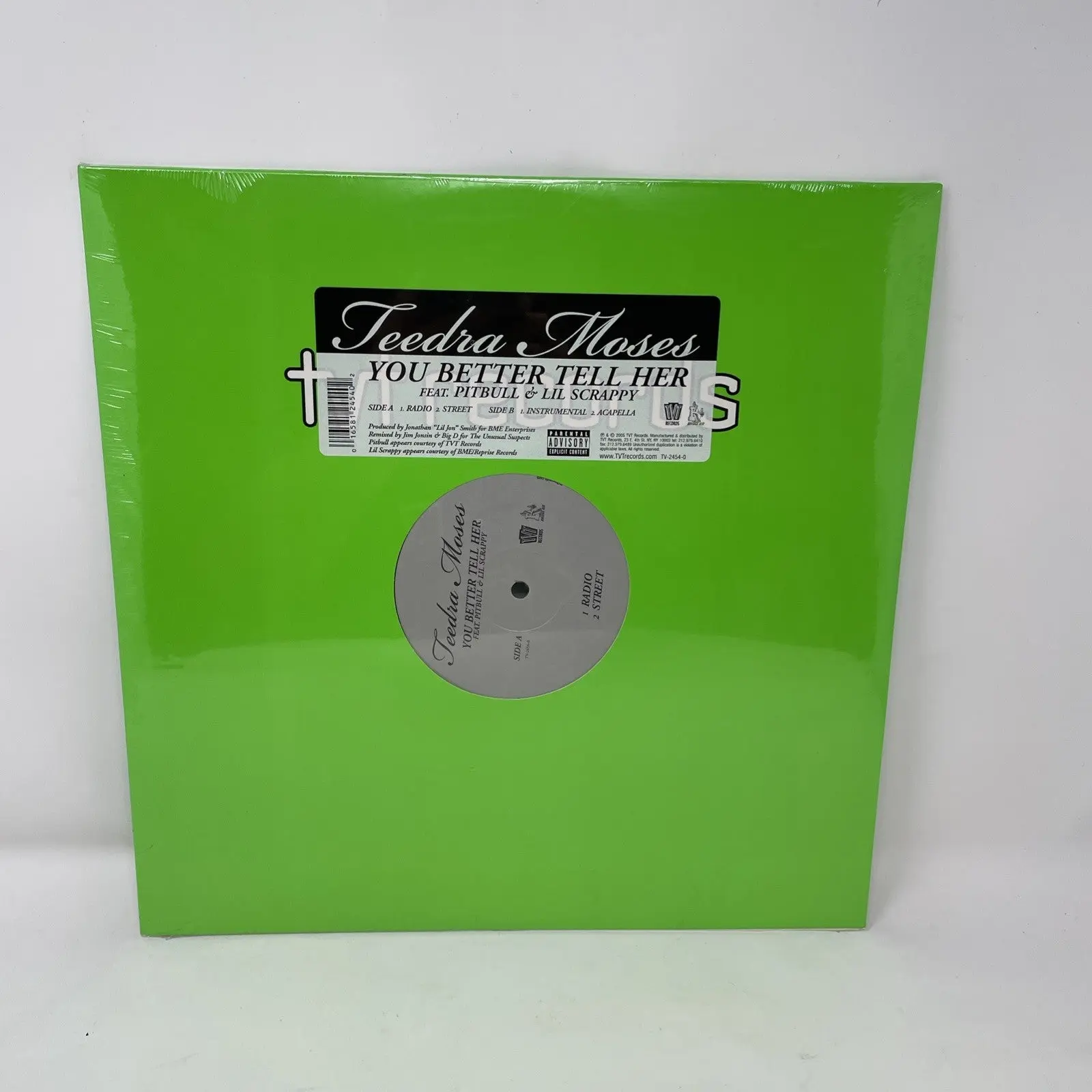 Standard Teedra Moses "You Better Tell Her" Collectible Vinyl Record, Featuring Pitbull - Lil' Scrappy, Vinyl Records