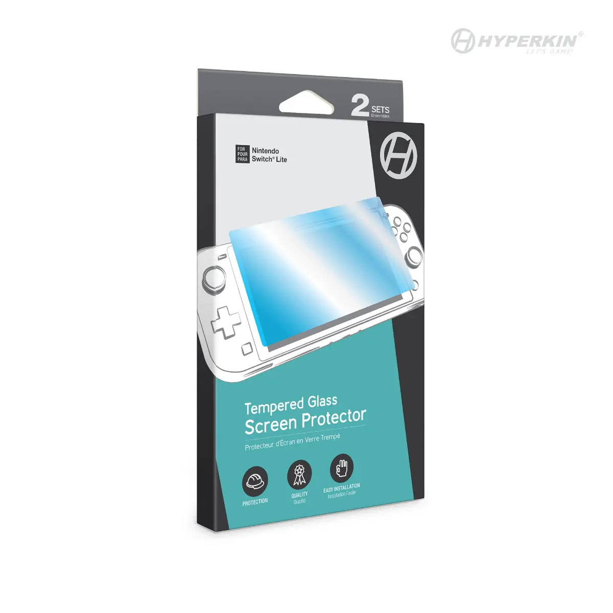 Tempered Glass Screen Protector 2 Sets for Nintendo Switch Lite