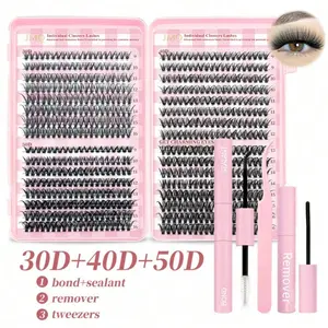 curl remover fad  sh lashes dolley  elash  map Spiky Manga Eyelash Cluster Extensions home application makeup cosmetic thick diy extension kit lash Self-made false eyelash clusters, personalized single-eyelash grafting, 30D, 40D, 50D 60D, large-volume eye