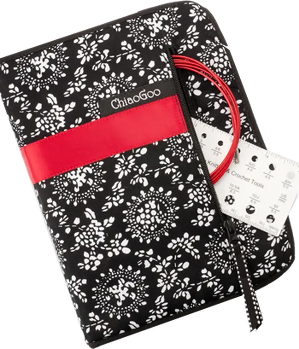 ChiaoGoo - 5" TWIST Interchangeable Needle Set Red Lace Complete US 2-15 (2.75mm-10.00mm)